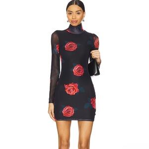 Liora Mini Dress in Rose Multi